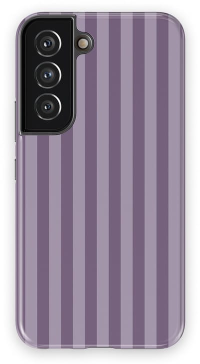 DripCase Gestreept Hoesje Samsung Galaxy S22 | Backcover met Mag | Stripes Motief | Trendy Case Samsung Galaxy S22 met Strepen Lavender Beam