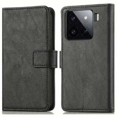 imoshion Hoesje - Geschikt voor Xiaomi 15 Pro - Luxe Bookcase - Zwart