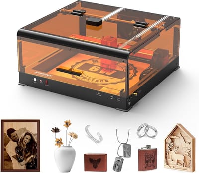 ATOMSTACK A6 Pro Ultra Laser Graveermachine - met B3 Laserkast en Camera - 600 mm/s Graveersnelheid - Armor Chain Design - Eye Protection - Laser Cutter - Laser Snijmachine - Lasergraveermachine - Graveren