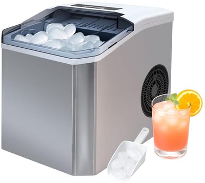 Comfortabele ijsmachine voor thuis: 1,3L, zelfreinigend, met accessoires