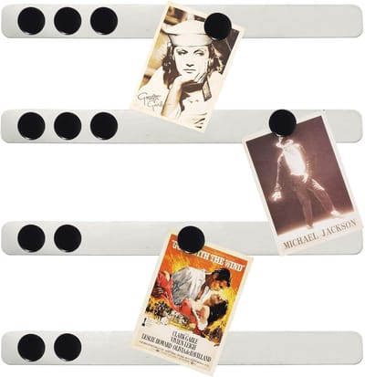 Magneetbord,zelfklevende magneetstrip met sterke magneetstiften, prikbord, memobord voor kantoor, foto's, naambordjes, papieren (4pcs Iron strip + 10pcs black magnet)
