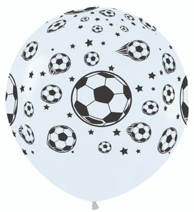 36 inch Ballon Sempertex voetbal All over - 2 stuks