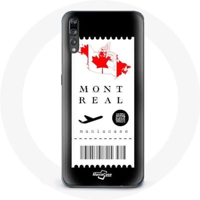 Coque - Huawei - P20 - Souple - Noir - Billet d'avion Montréal Canada