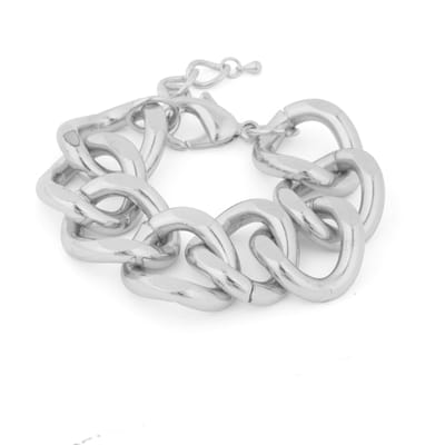 Bracelet - LUXENTER - Moba - finition rhodiée - Argent 925 - Longueur 17+3 cm