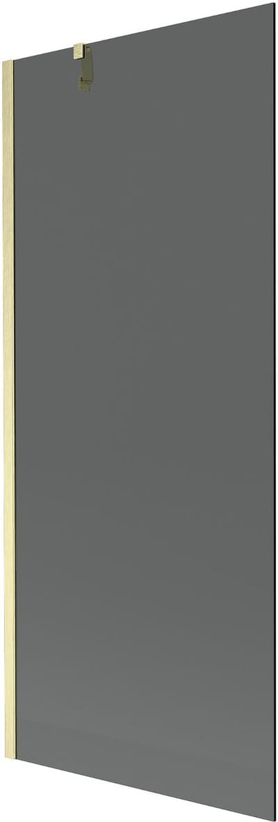Mexen Next douchescherm 1-vleugelig 80 x 150 , grafiet, geborsteld goud - 895-080-000-00-40-55