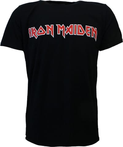Iron Maiden Band Logo T-Shirt - Officiële Merchandise - S