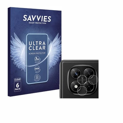 Savvies - Screenprotector voor Xiaomi Redmi Note 14 Pro (ALLEEN Camera Lens) - Folie Beschermfolie transparant 6 Stuks
