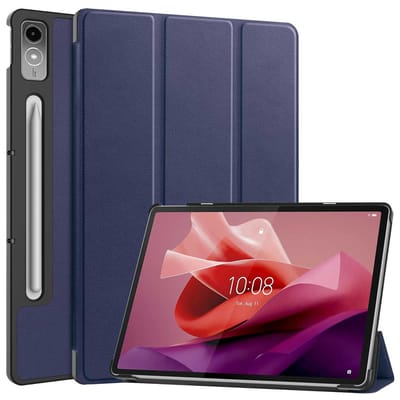 imoshion Tablet Hoes - Geschikt voor Lenovo Tab P12 - Trifold Bookcase - Donkerblauw