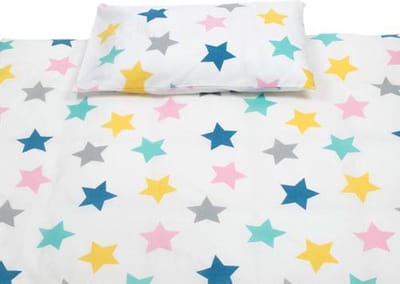 Briljant Baby Dekbedovertrek voor ledikant - 100x135 - Roze - sloop 40 x 60 cm