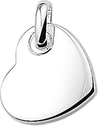 hanger hart zilver gerhodineerd