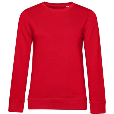 B&C Dames/dames Organic Sweatshirt (Rood)