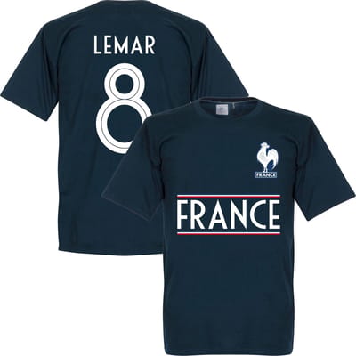 Frankrijk Lemar 8 Team T-Shirt - Navy - M