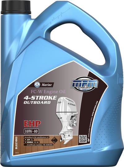 MPM Buitenboordmotor motorolie fc-w 4 takt EHP 10w40 - 5 liter