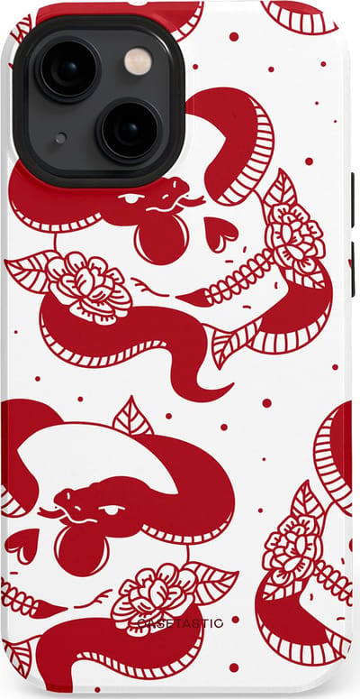 Casetastic Hoesje Geschikt voor Apple iPhone 13 Mini Magsafe - Stijlvolle Beschermende Duo-layer Case - Beet van de nacht