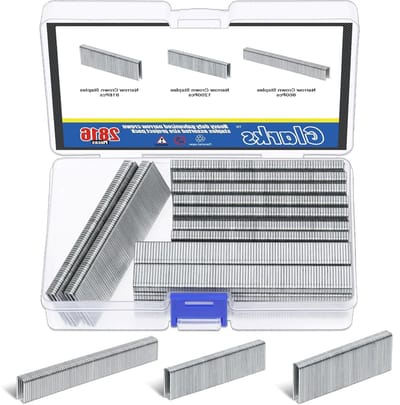 2816 Stuks 18 Gauge Smalle Kroon Nietjes Assortiment voor Elektrische Nietmachine en Pneumatische Toepassingen, Ideaal voor Klussen en Huisverbetering