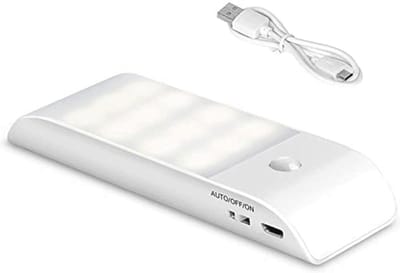 Oplaadbare Bewegingsmelder LED Nachtlamp met 12 LED's - Zelfklevende Kastlamp voor Keuken en Onderzoekskamer