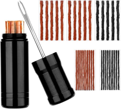 Tubeless Reparatieset - Fietsbanden Reparatie - Snel Banden Plakken - Inclusief Vorkboor - 17 cm Pakket