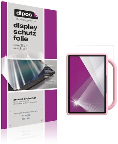 dipos – 2x Beschermfolie geschikt voor Doogee U11 Kid | Krasbestendige & heldere Screenprotector Ultra-Thin