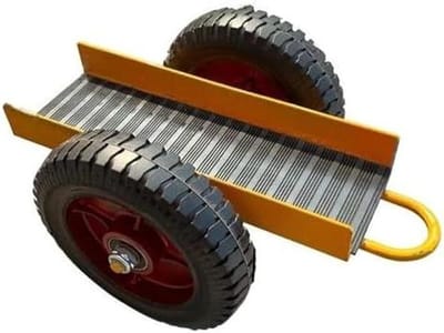 Comité Dolly - Paneelwagen Trolley - Materiaal Transport - Veilig Notch Ontwerp - Zwaar Staal - Zwart