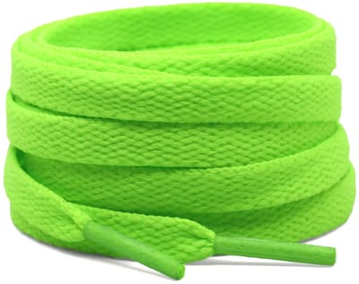 Scoby - Neon Veters - Platte Veters - Schoenveters - Laces - Neon Green - 100CM - 1 Paar - Felgroen