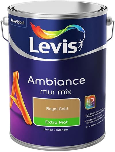 Levis - Ambiance Mur Extra Mat Mix - Royal Gold - Mengverf - 5 L