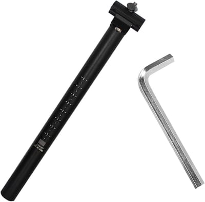 Verstelbare Fiets Zadelpen 30.4 mm Aluminium 450 mm voor Mountainbike, Racefiets & BMX