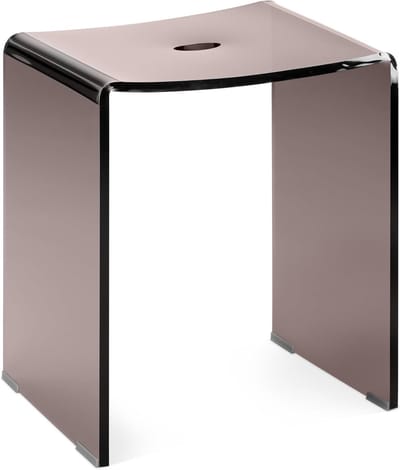 Douchekruk Acryl - Transparant Stoeltje - Ontspannen Douchen - Anti-slip Poten - 44cm Zithoogte - Transparant