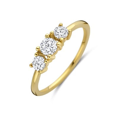 14K Geelgouden Ring met Lab Grown Diamant 0.50 ct 4035469 – F VS