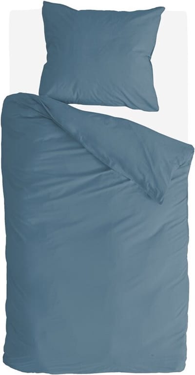 Byrklund Dekbedovertrek Go Velvet - 140x220 - Voor: 100% Polyester, achter 100% Katoen - Petrol