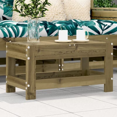 vidaXL - Tuinvoetenbank - 62x30x32 - cm - geïmpregneerd - grenenhout