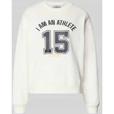 Relaxed fit sweatshirt van puur katoen