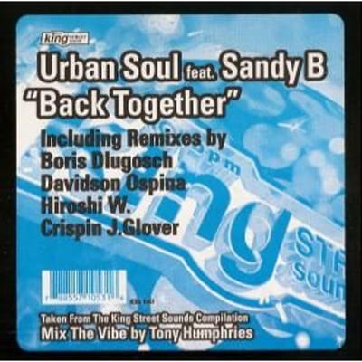 12-inch Plaat URBAN SOUL, SANDY B - Back Together KSS1053 BPM King Street 1996 VS Dance & Electronica Gebruikt gray