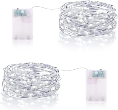 Lichtsnoer op Batterij - Decoratieve Verlichting - Feestelijke Sfeer Creëren - Met Timerfunctie - 3 Meter 30 LEDs - Koud Wit