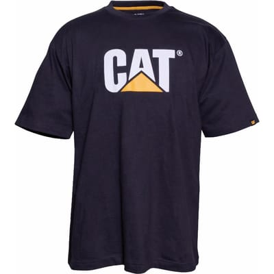 Caterpillar Heren TM Logo T-shirt met korte mouwen L zwart
