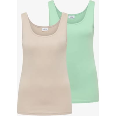 Basic top met ronde hals in een 2-pack