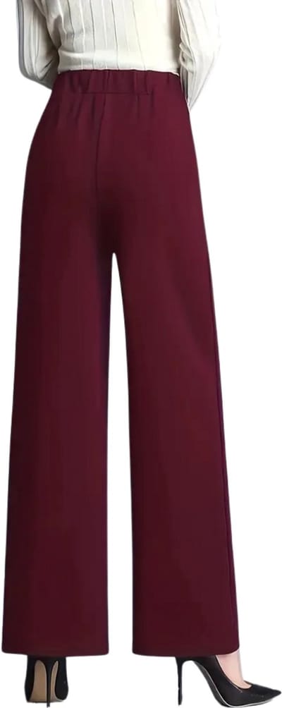 Nivard Pantalon Dames - Chino - Golfbroek - Nette Broek - Met Elastische Tailleband - Volwassenen - Bordeauxrood - S