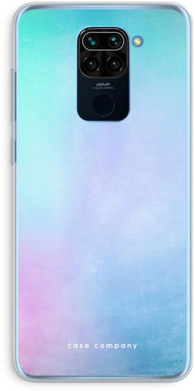 Case Company® - Hoesje geschikt voor Xiaomi Redmi Note 9 hoesje - Mist pastel - Soft Cover Telefoonhoesje - Bescherming aan alle Kanten en Schermrand