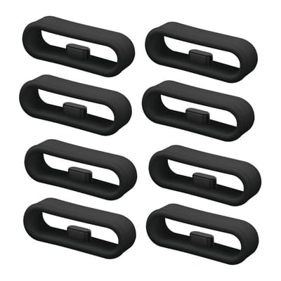 Dailygoods- Horlogeband 20mm - Siliconen Bevestigingsringen - Antislip Gespen - Vervangingsaccessoires - Lichtgewicht - 8 Stuks - Horlogegesp