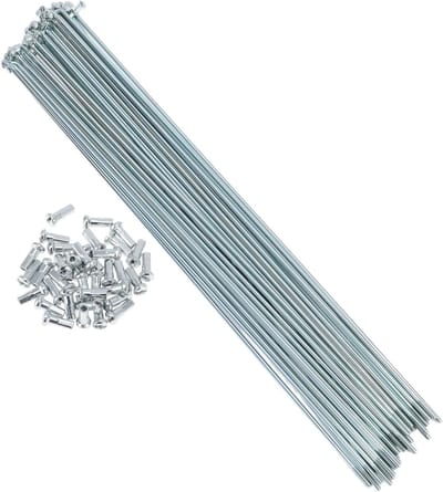 Set van 36 Gegalvaniseerde Fiets Spaken van 271mm voor Wielrenners - Koolstofstaal, Zilver, Duurzaam en Sterk