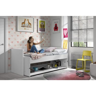 LUCEVI - Denver Bureaubed 90x200cm - Wit