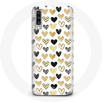 Samsung Galaxy A70 hoesje Hart achtergrond