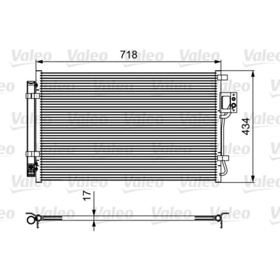 Condensator, airconditioning VALEO 814100