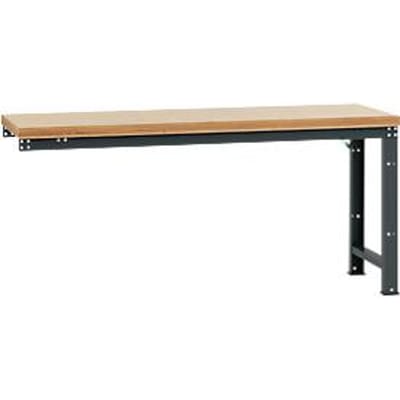 Manuflex aanbouw-werkbank Profi standaard, tafelblad multiplex, 2000 x 700 mm, antraciet