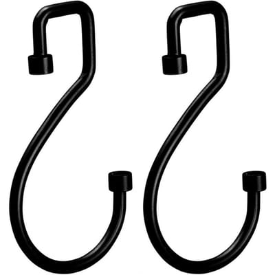 2 Stuks Gordijnhaak Eenvoudige Installatie Verstelbare S-Vormige Hangers Voor Thuis Badkamer