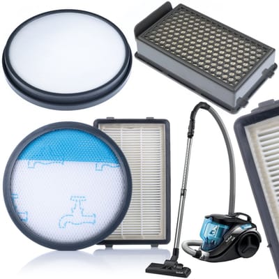 Rosfix Filter Vervanging Set - 2x HEPA-Filter 99,95% - 2x Wasbaar Schuimfilter - Geschikt voor Tefal, Rowenta