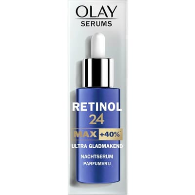 Olay Retinol 24 MAX* Nachtserum - 3 Acties: Gladmaken, Vernieuwen en MAX* hydrateren - 40 ml