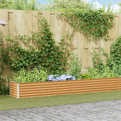 vidaXL - Verhoogde - plantenbak - Lichtbruin - 775 - x - 50 - x - 36 - cm