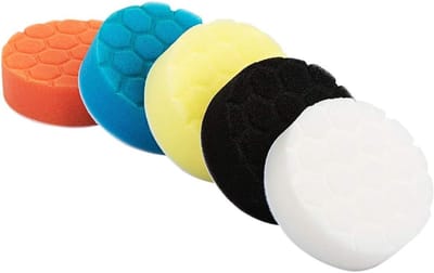 Polijstpads Set - Spons Schijven - Auto Polijsten - Verschillende Hardheden - 4 Inch Set - Diverse Kleuren