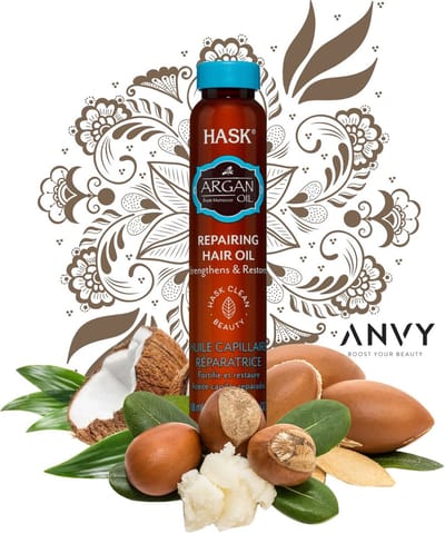 Hask Haarolie Argan Oil Repairing Shine Oil Vial - Arganolie - Haar olie - Hair oil