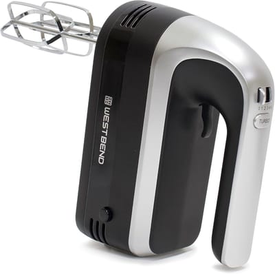 Handmixer met staafmixer en 6 snelheden - Ergonomische 250W handmixer met opbergkoffer